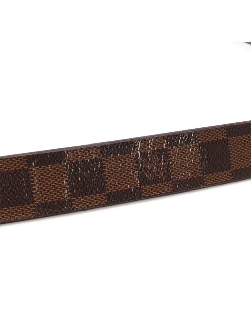 Louis Vuitton Damier Ceinture Carre Belt Silver #actual